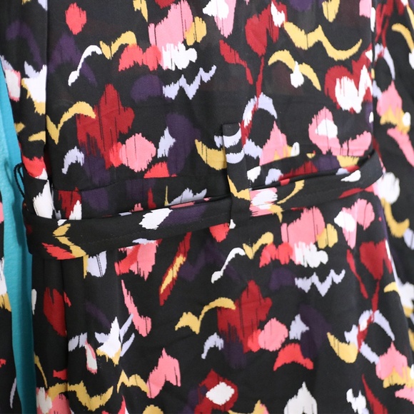 A.L.C. Wrap Tianna Dress Silk Size 4 Asymmetrical Midi - Picture 5 of 5